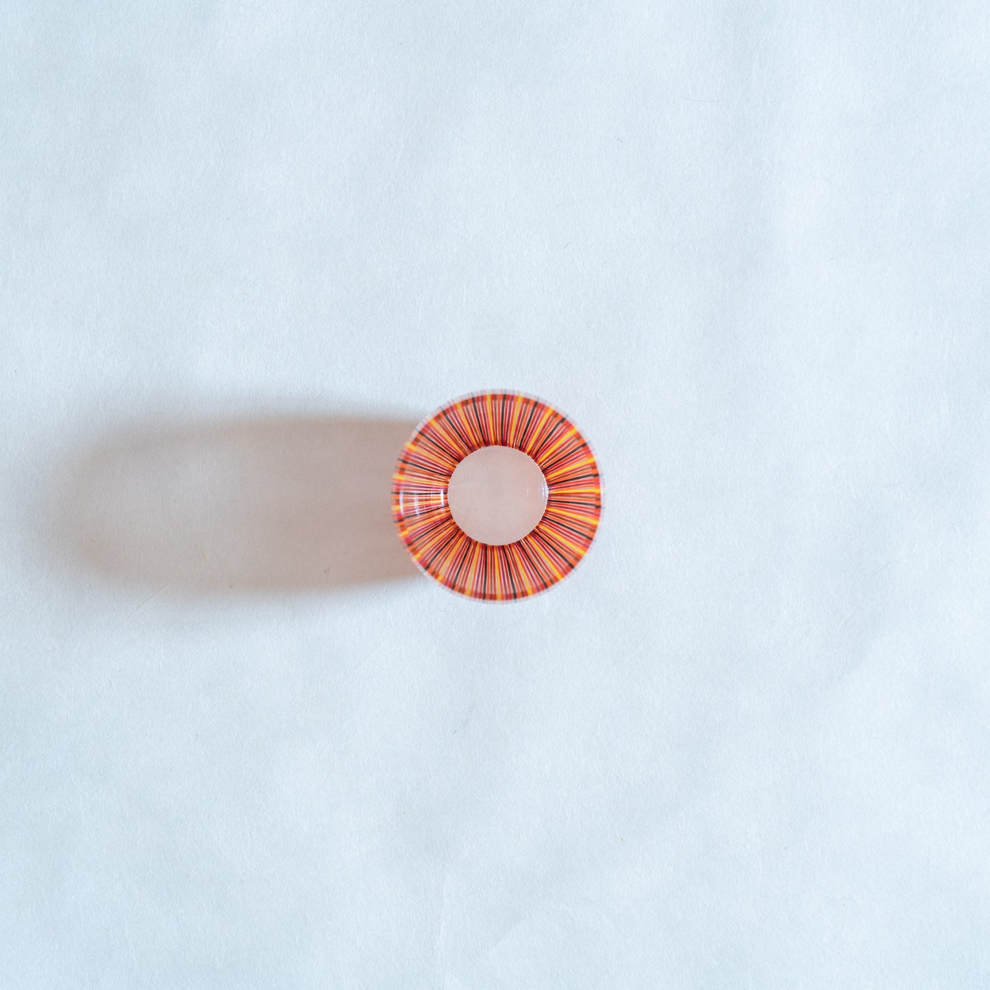 tsubomi Sake-Cup Red with Lines