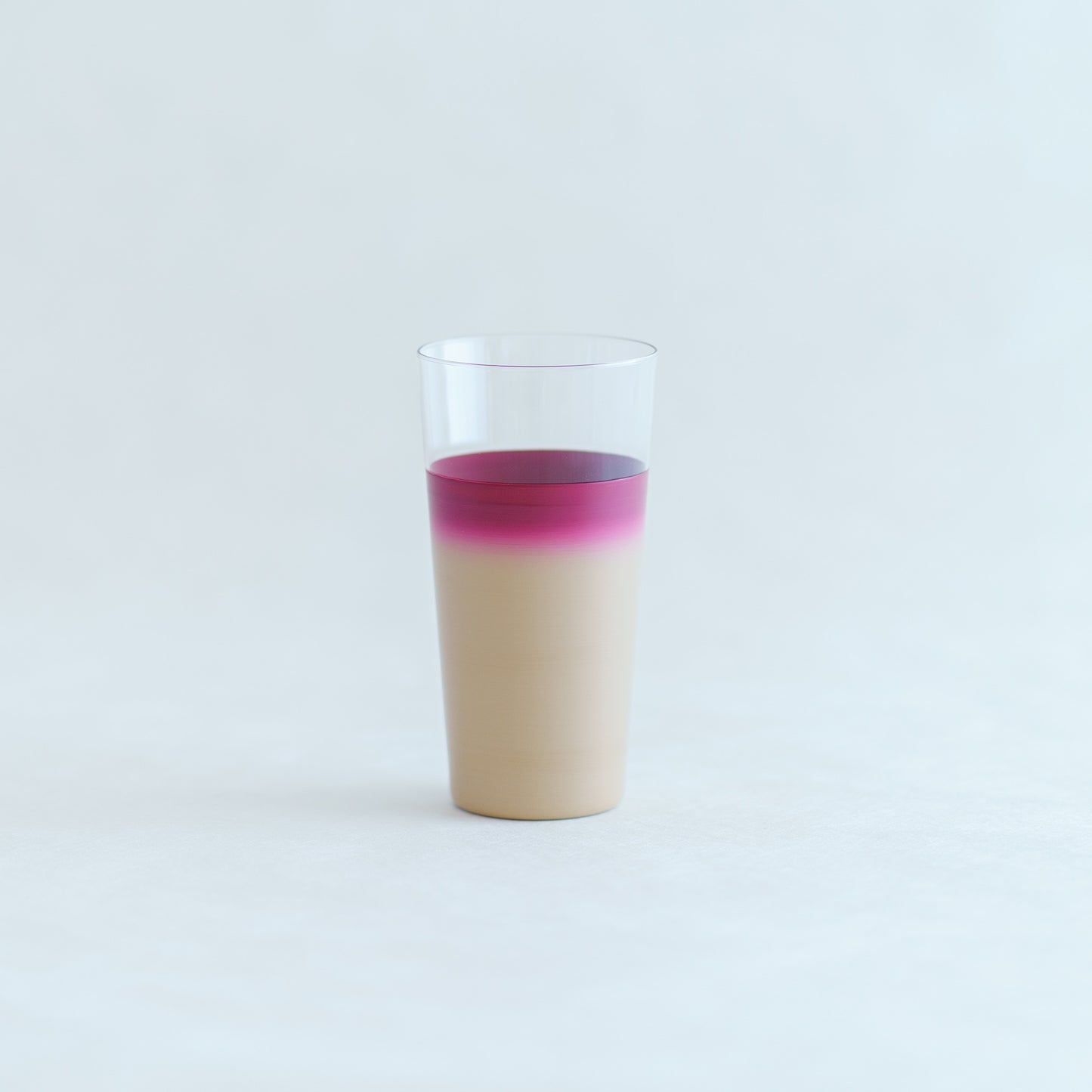 awase Tumbler L White and Cherry Pink