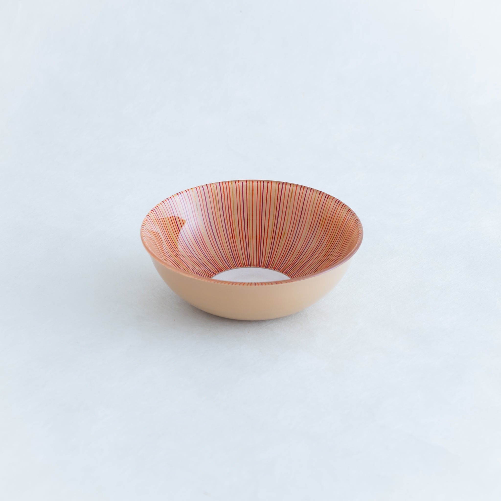 蕾（tsubomi）ボウル L 白赤 – 丸嘉小坂漆器店