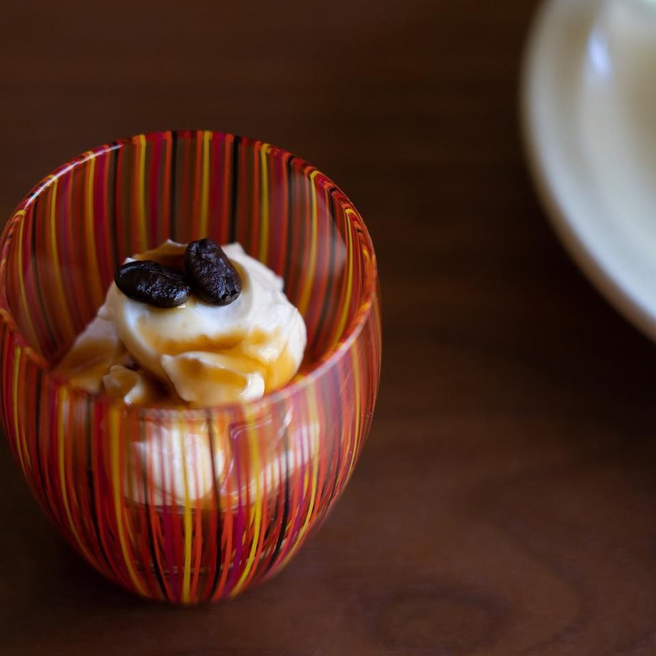 tsubomi Sake-Cup Red with Lines