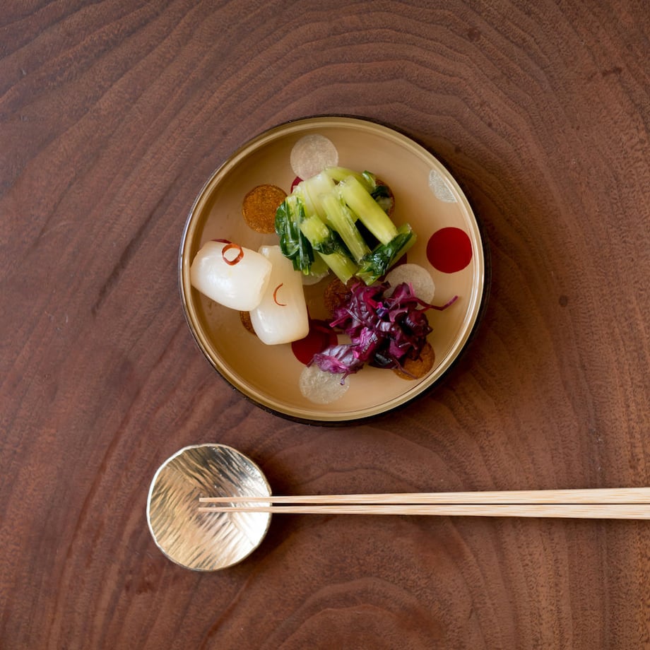 洒落(schale)豆平皿 白・大丸