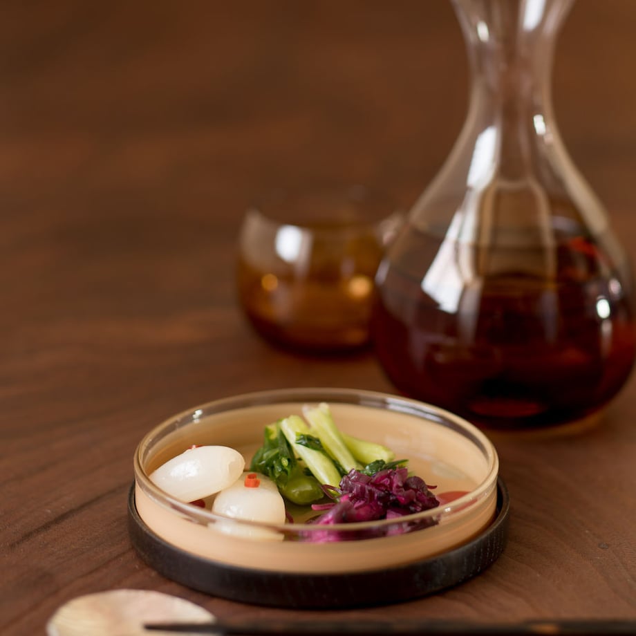 洒落(schale)豆平皿 白・大丸