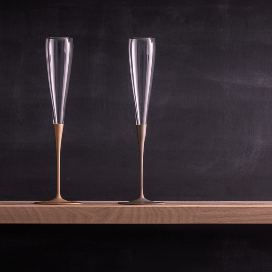 Taoyaka Champagne Glass M Silver