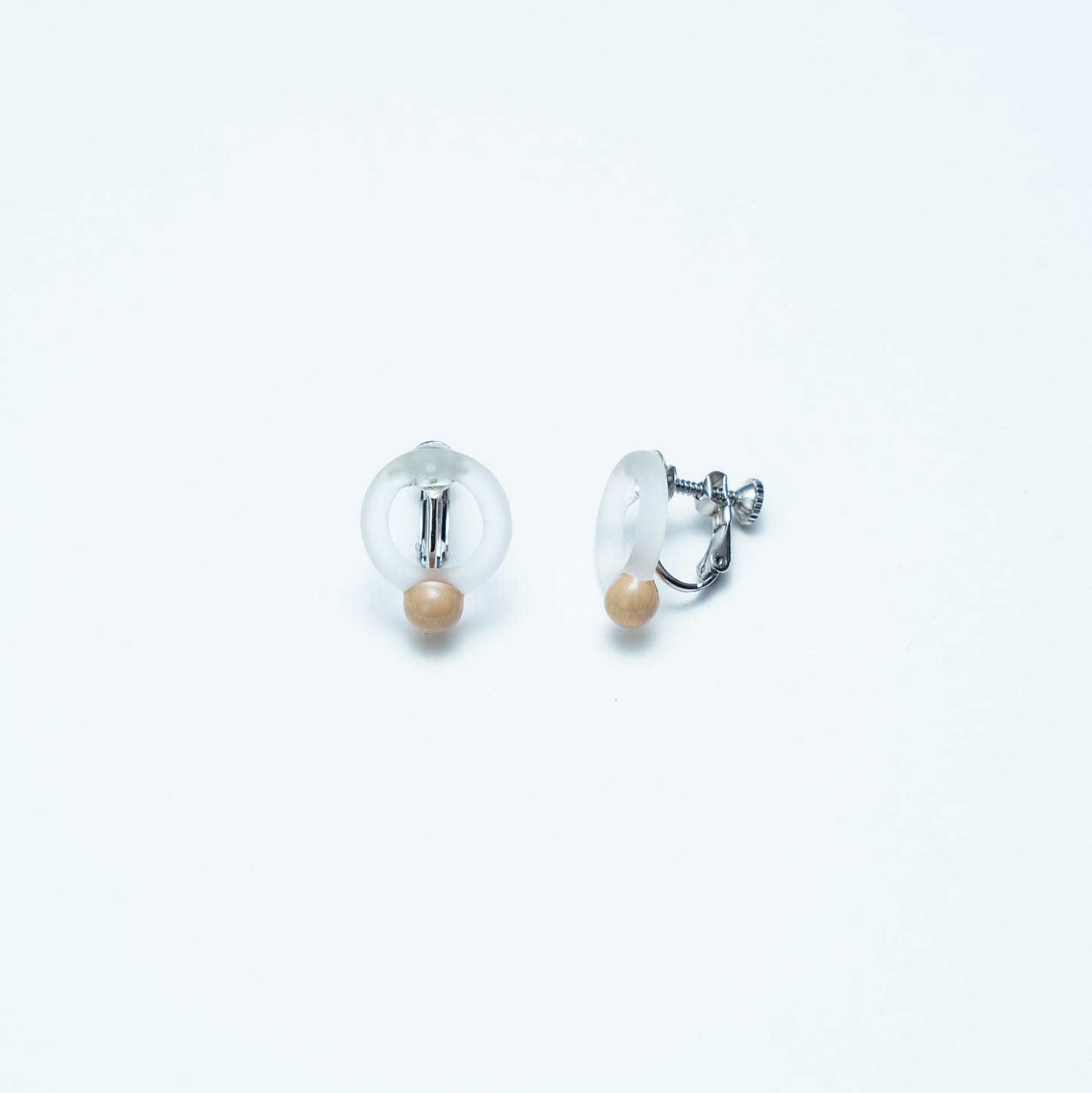 Jeweki [arawa] Transparent Lacquer Pierced Earrings/Earrings