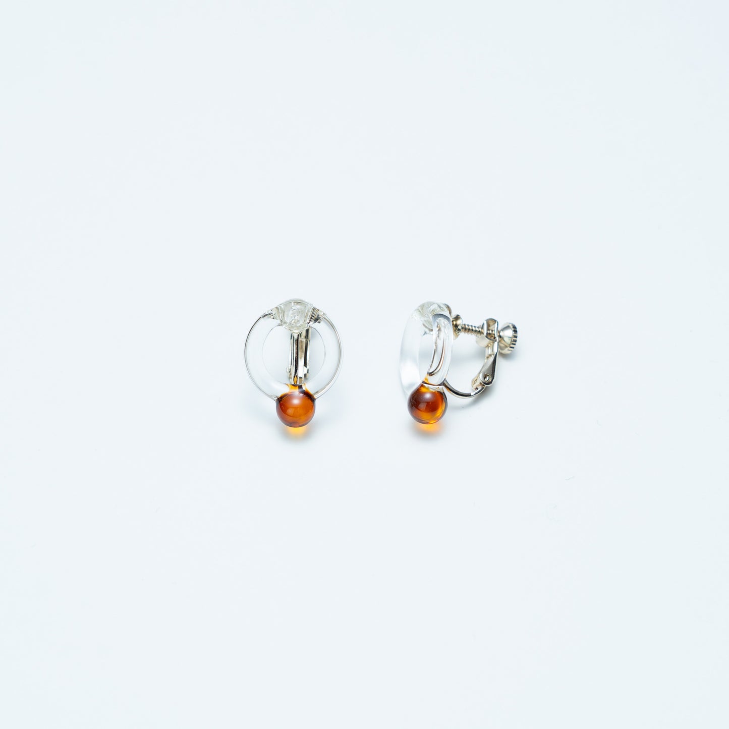 Jeweki [arawa] Transparent Lacquer Pierced Earrings/Earrings