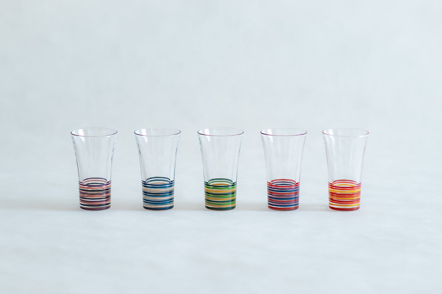 saiun Sake-Cup L Red and Yellow
