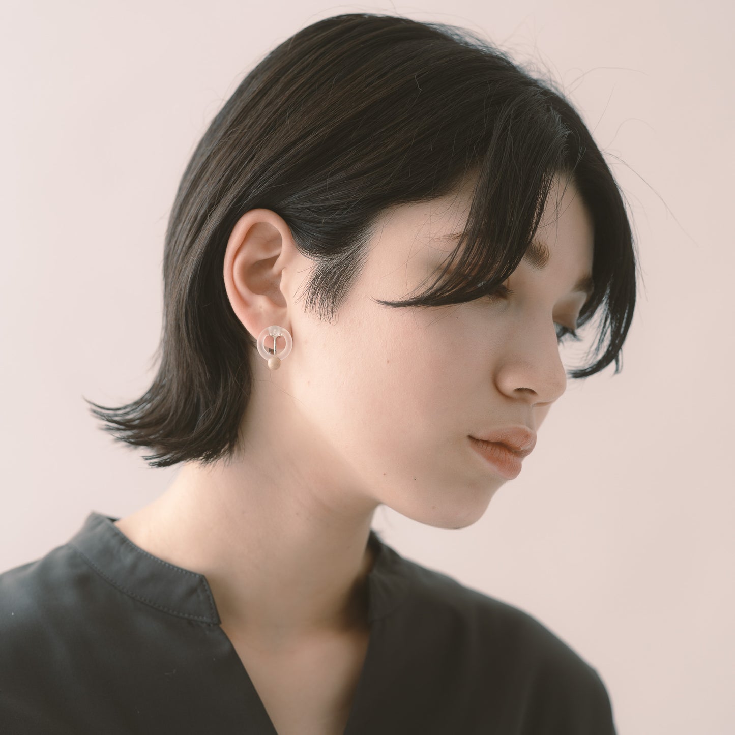 Jeweki [arawa] Transparent Lacquer Pierced Earrings/Earrings