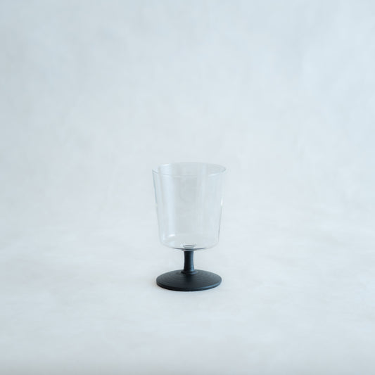 温（on）ゴブレット　黒錆刷毛目