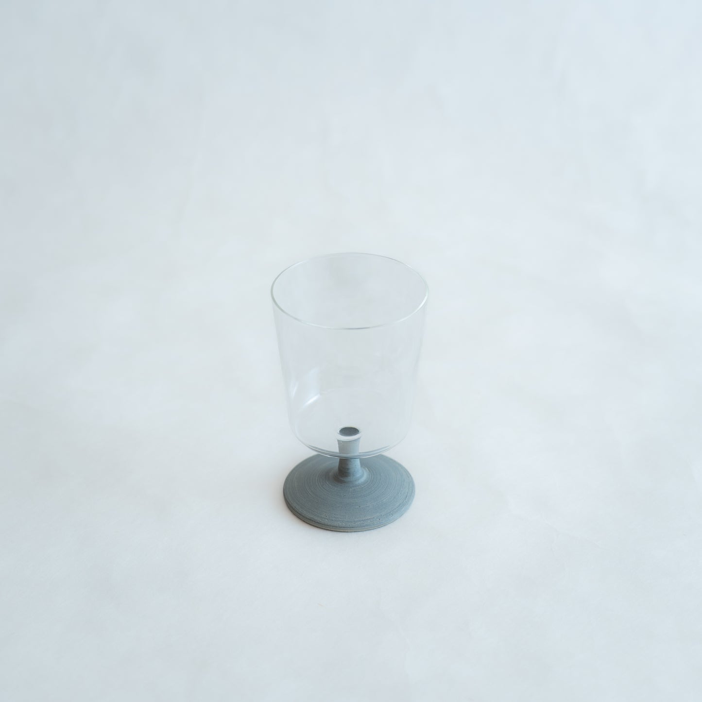 温（on）ゴブレット　白錆刷毛目