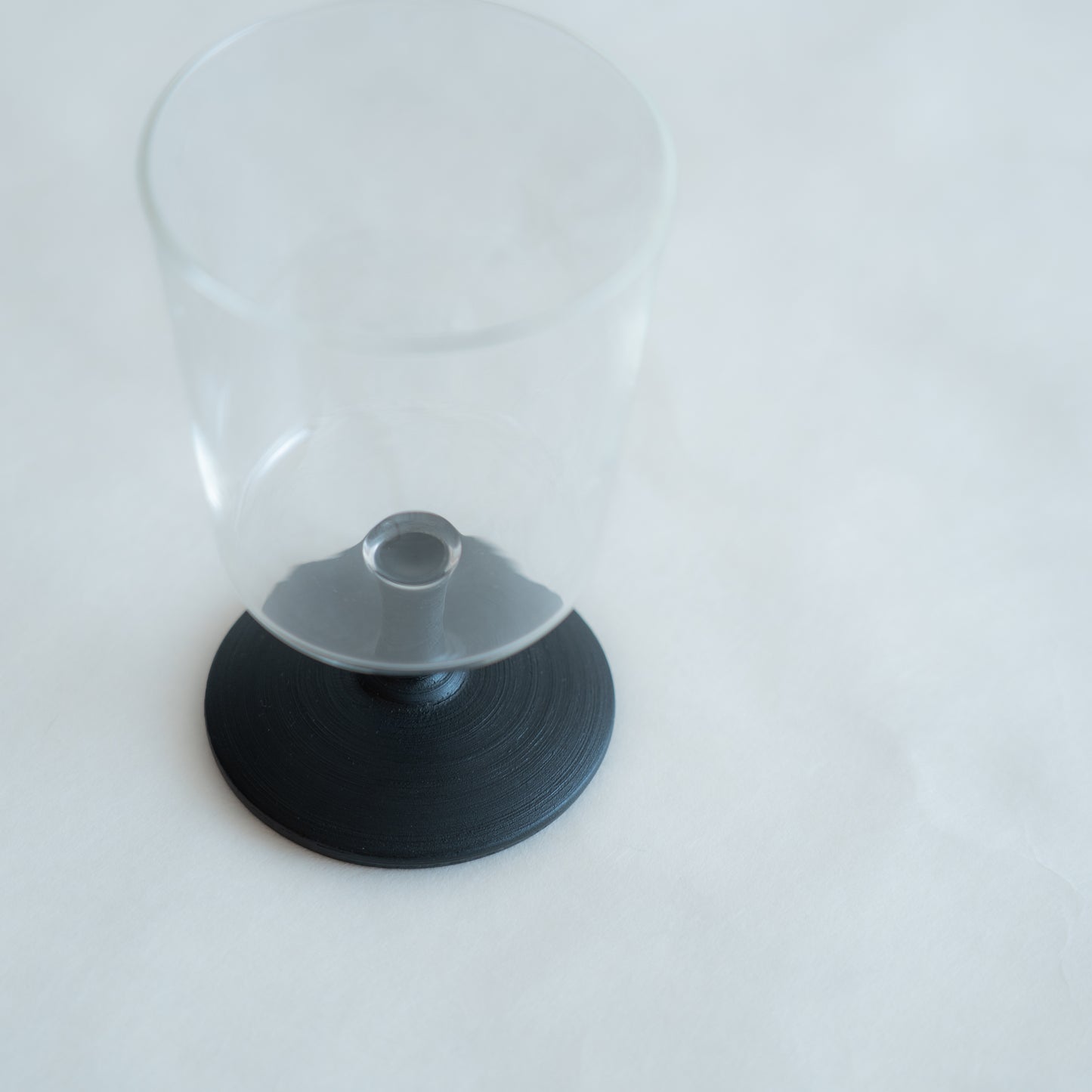 温（on）ゴブレット　黒錆刷毛目