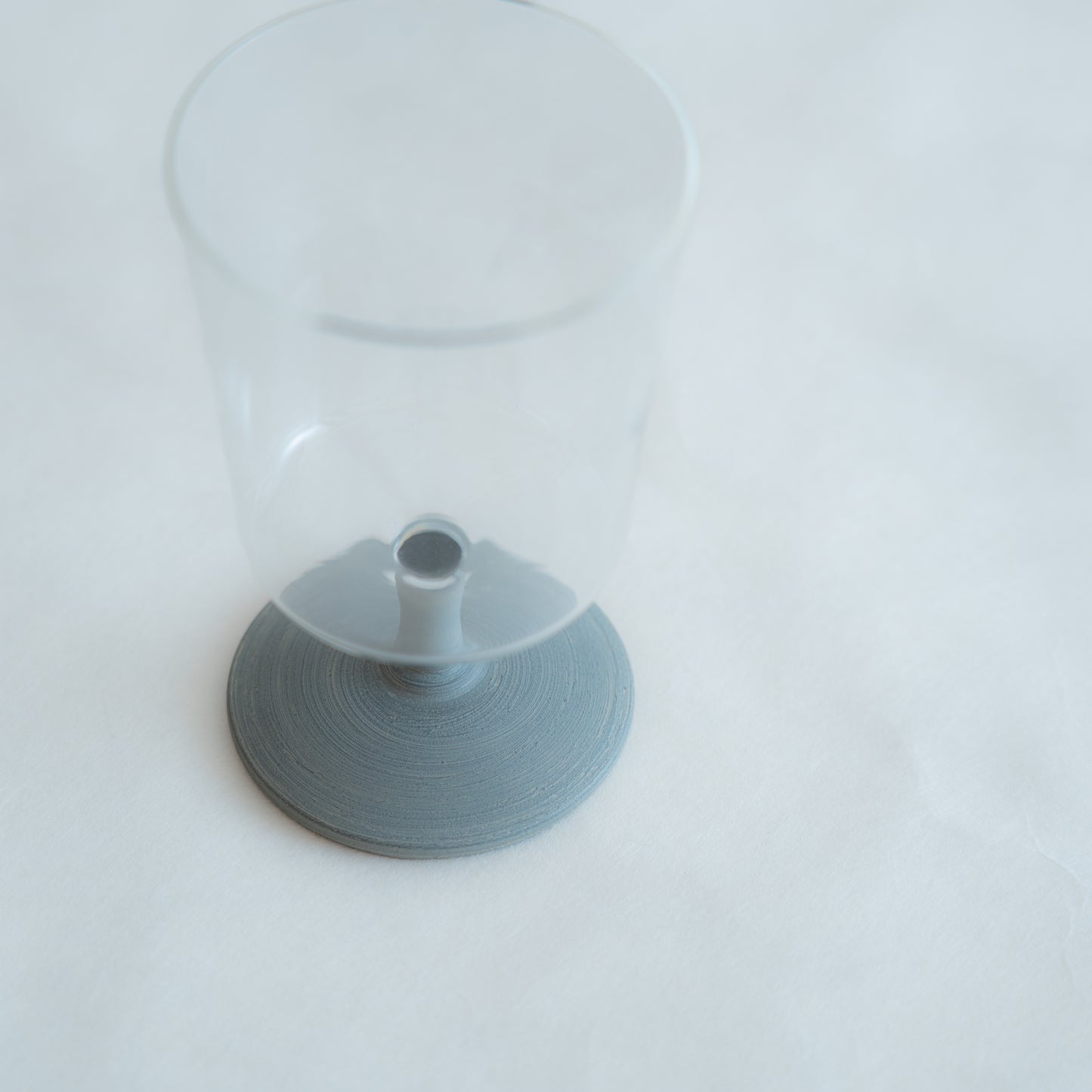 温（on）ゴブレット　白錆刷毛目